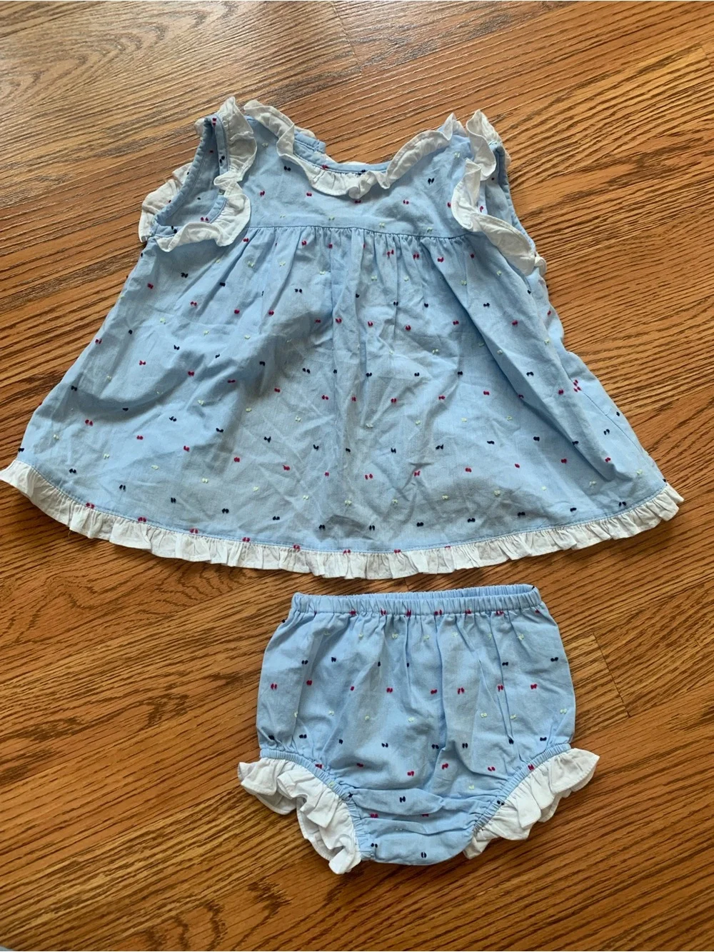 Bella Bliss Swiss Dot Swing Back Set 12 mo